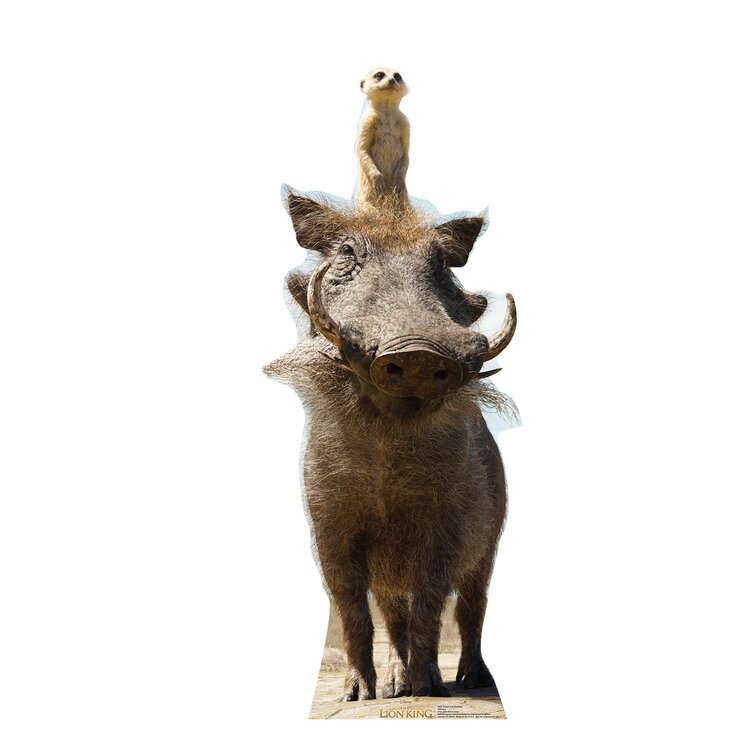 Timon and Pumbaa Disney's the Lion King Live Action Cardboard Standup